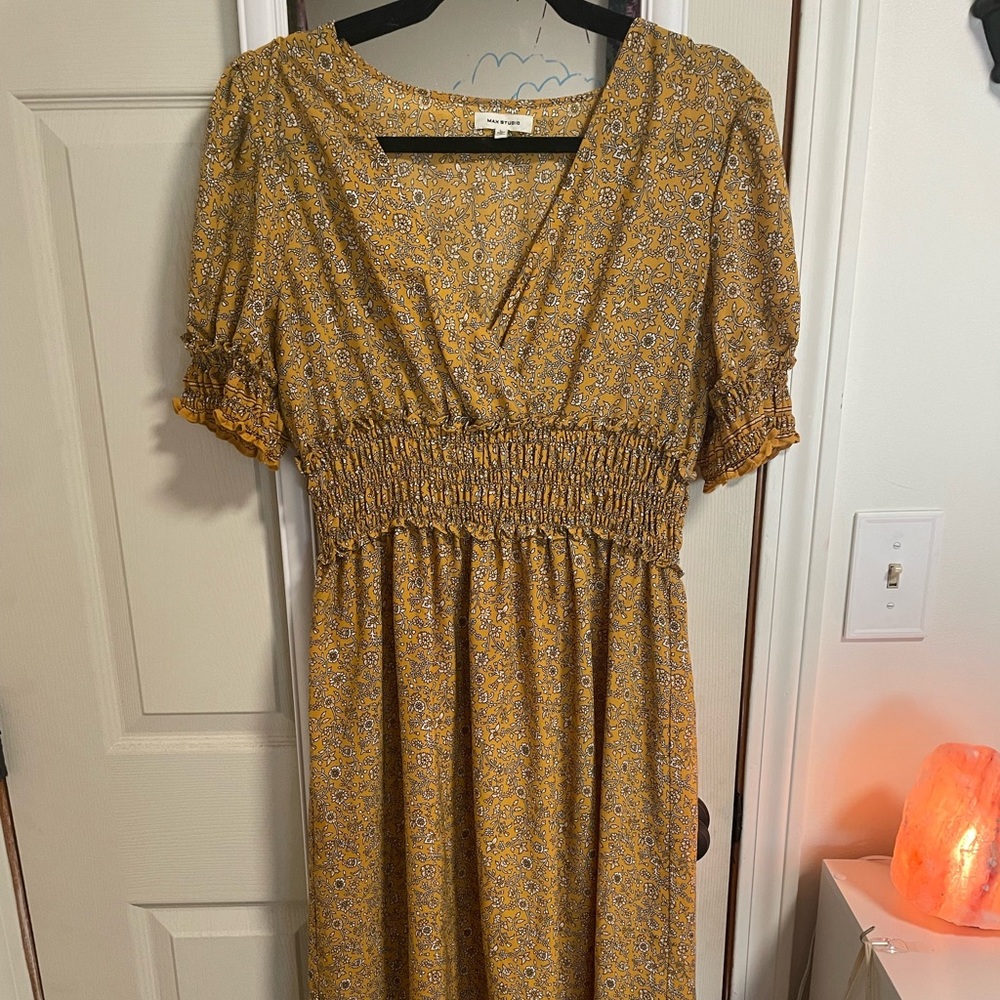 Yellow Floral Maxi Dress